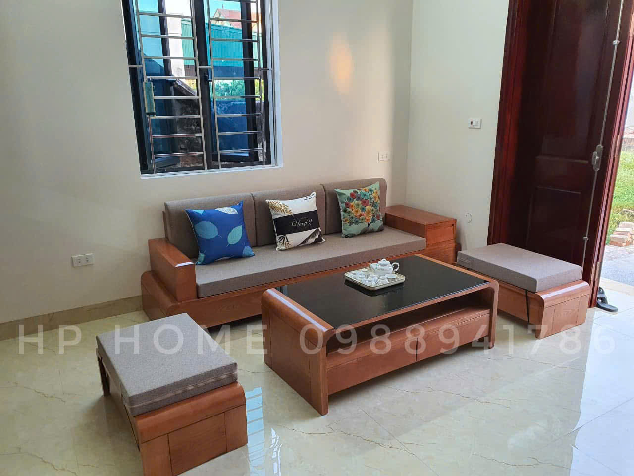 SOFA 1 VĂNG CHÂN UỐN + 2 ĐÔN