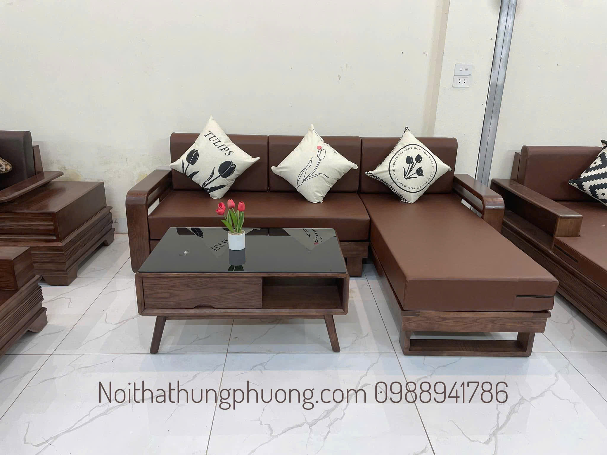 SOFA TAY VÒNG GÓC L