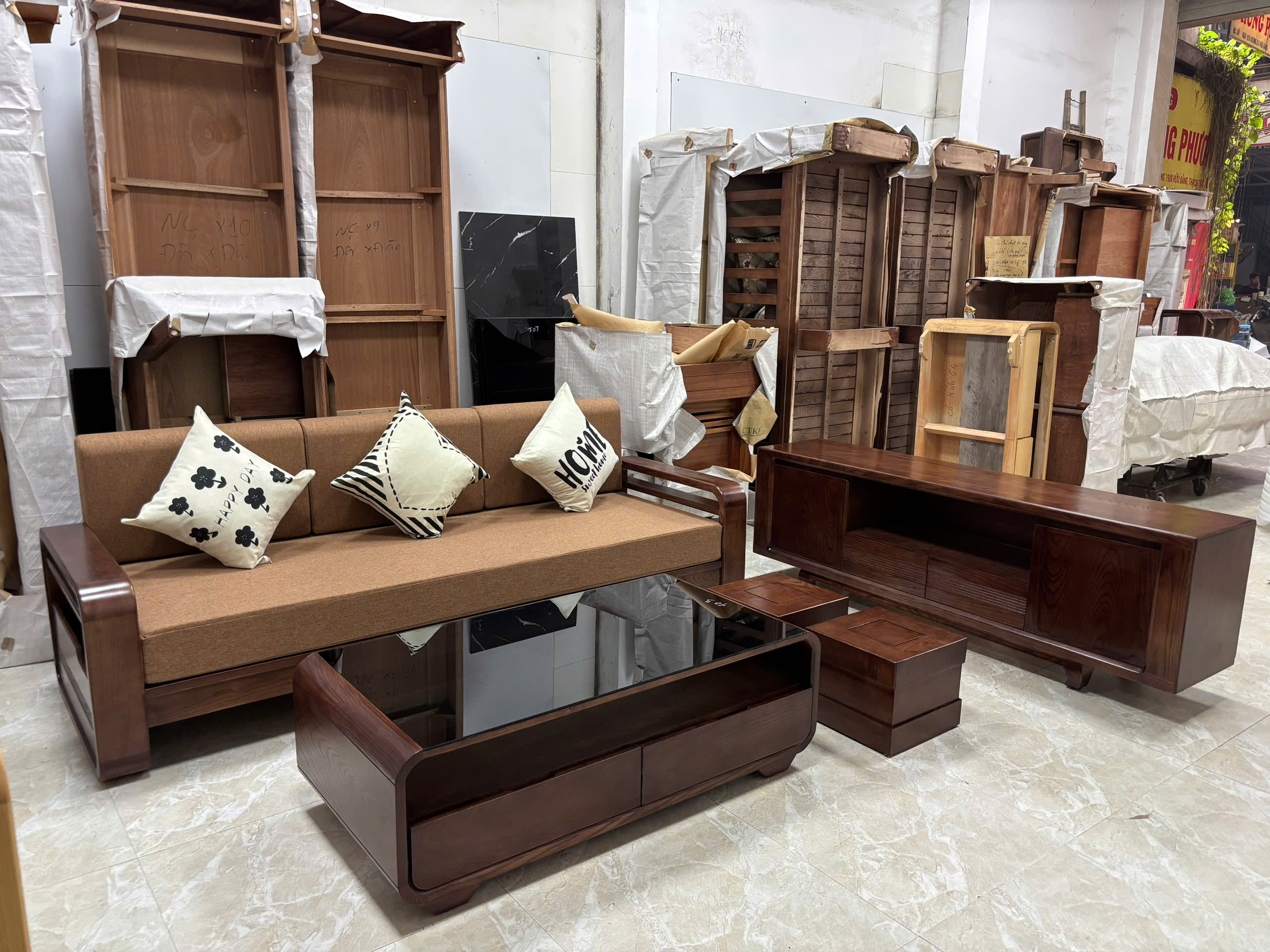 COMBO SOFA+ KỆ TIVI ( CÓ TÁCH LẺ)