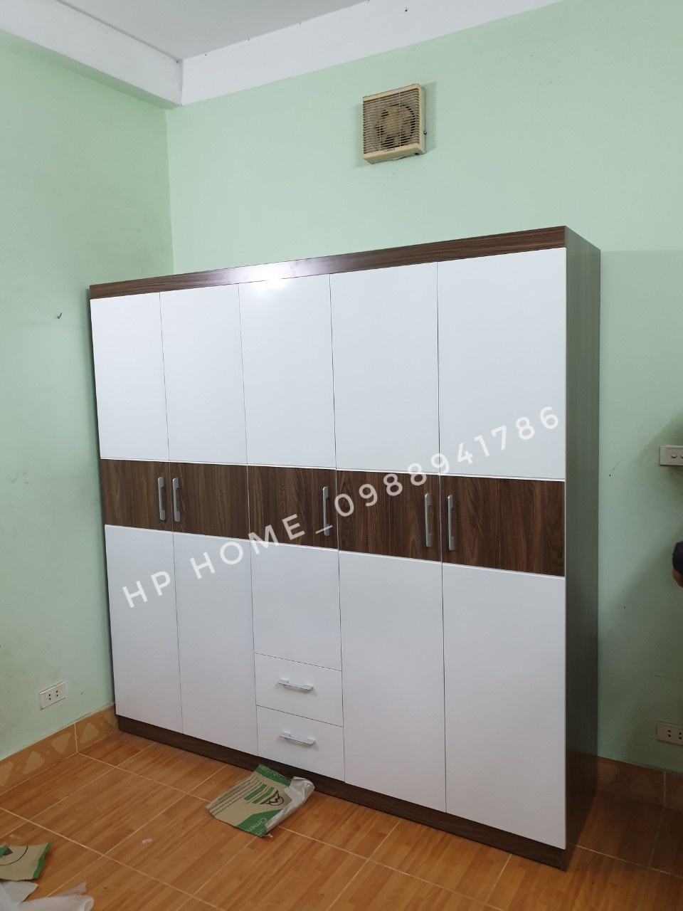 Tủ áo gỗ công nghiệp 5 cánh