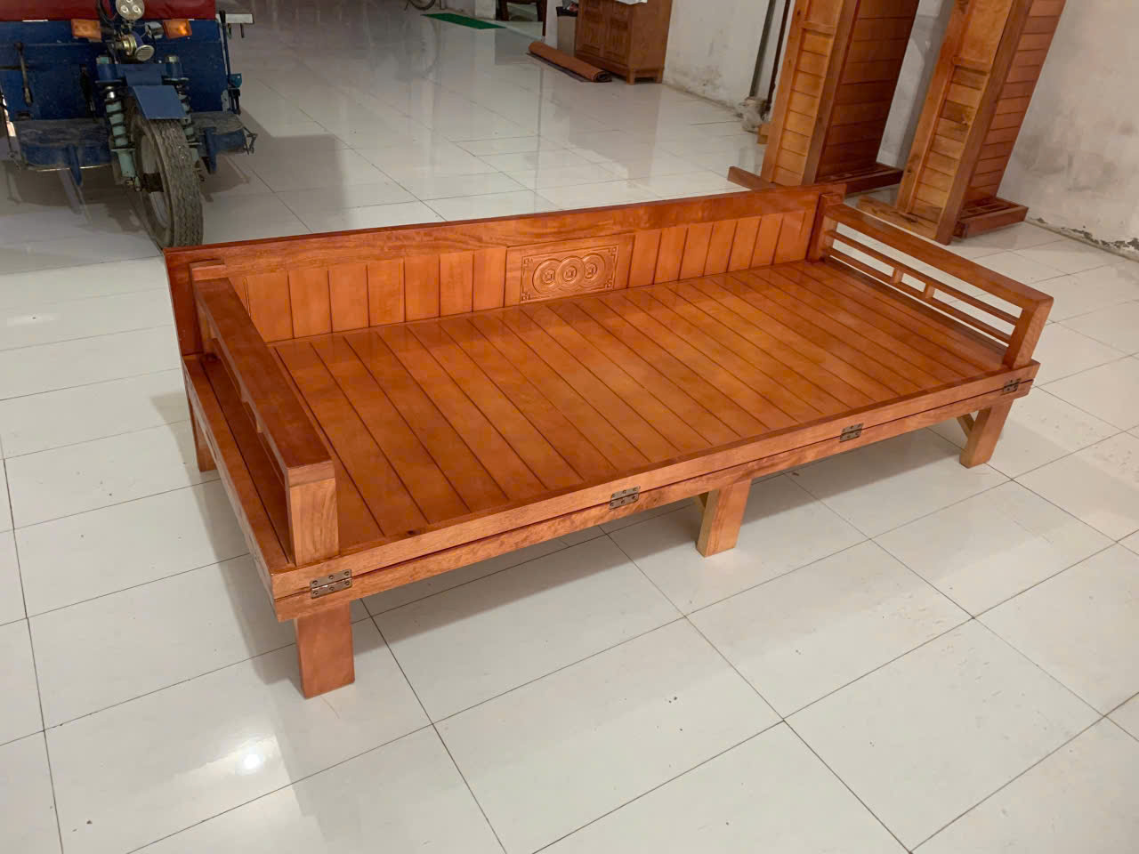 giường gấp gỗ giàng giàng kích thước 2mx1m6