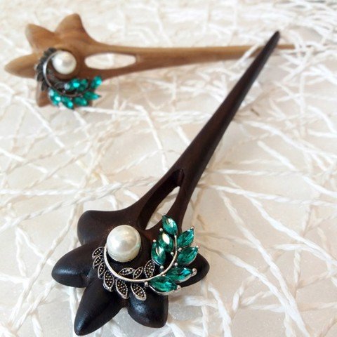 TRÂM CÀI TÓC ĐÍNH HOA