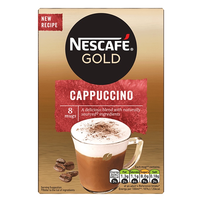 Nescafe Gold Cappuccino hộp 124g (8goi/15,5g)