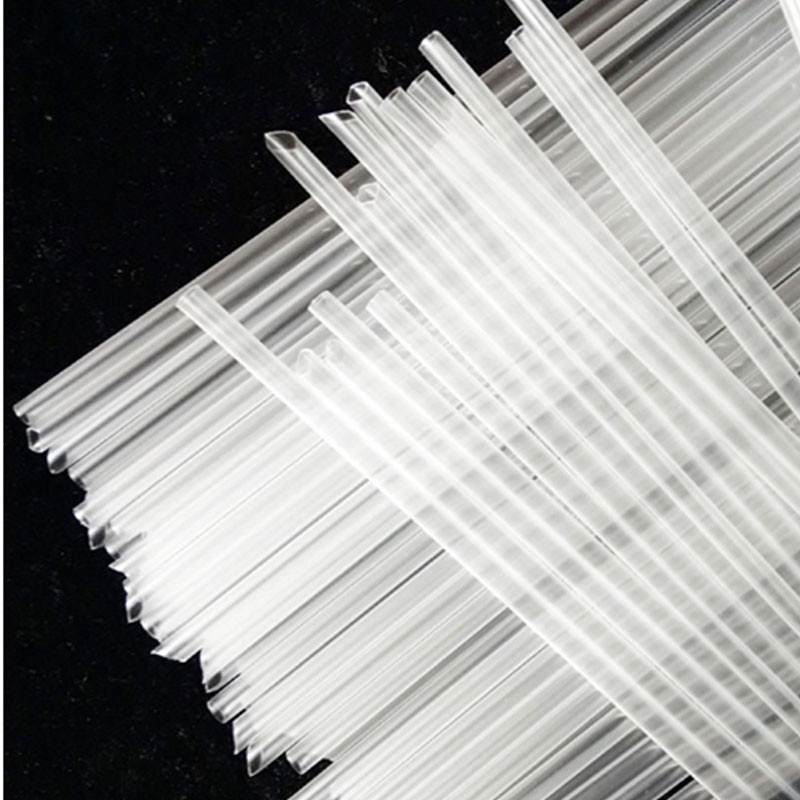 Ống hút thẳng trắng (nhọn) pi6 không màng 500g