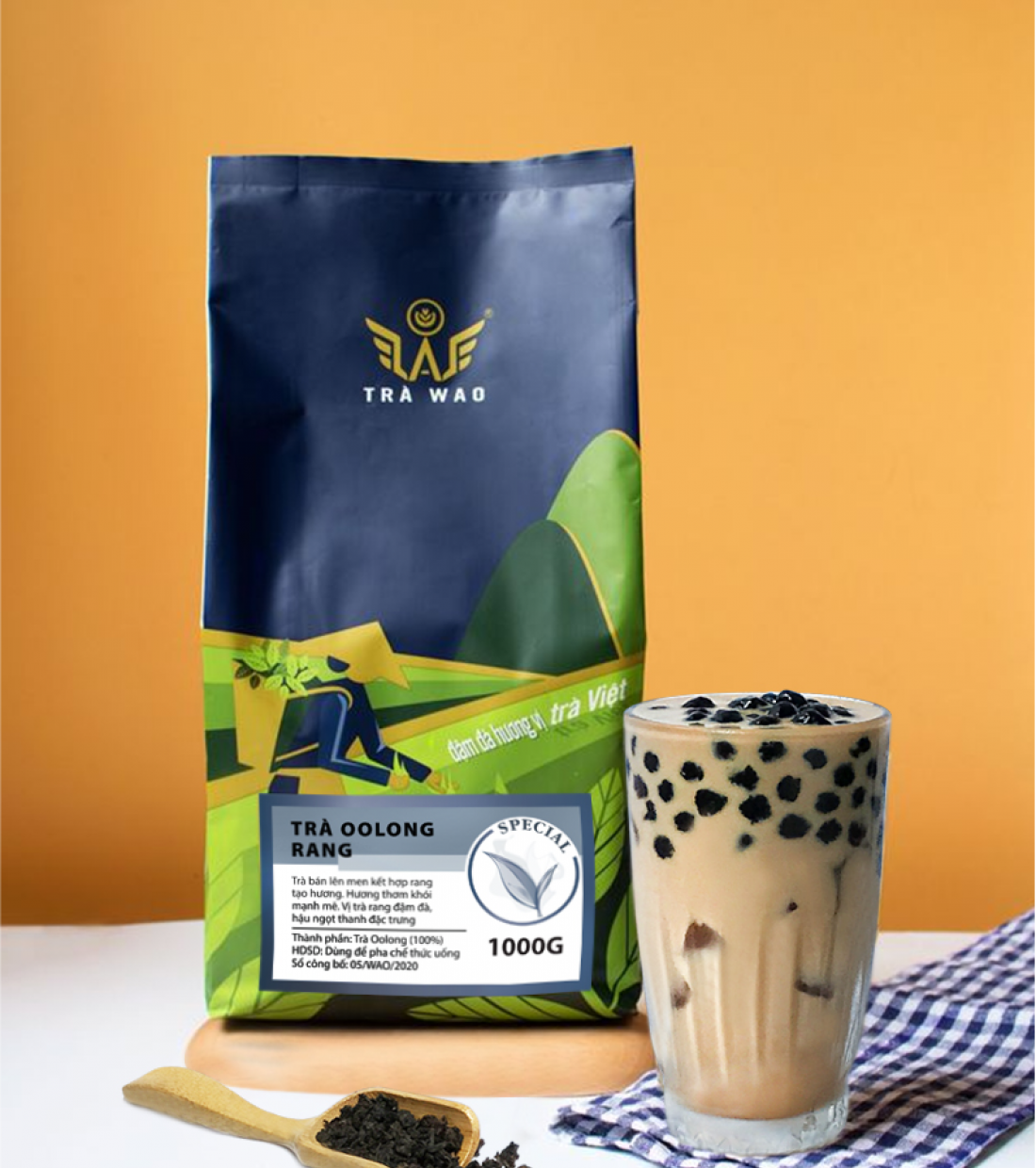 Trà olong rang WAO 1kg (24 Gói/T)