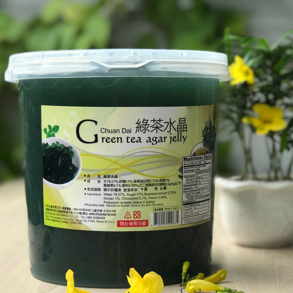 Thạch Agar trà xanh Đài Loan ChuanDai 3.2kg