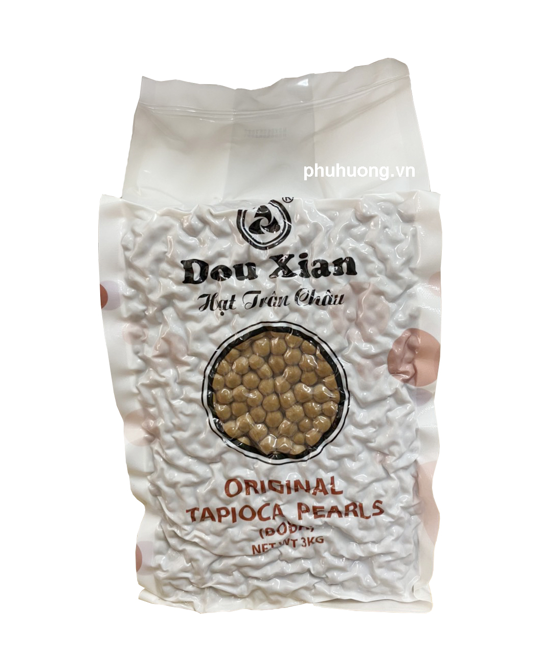 Trân châu hoàng kim đường đen Dou Xian 3kg (6 Bịch/T)