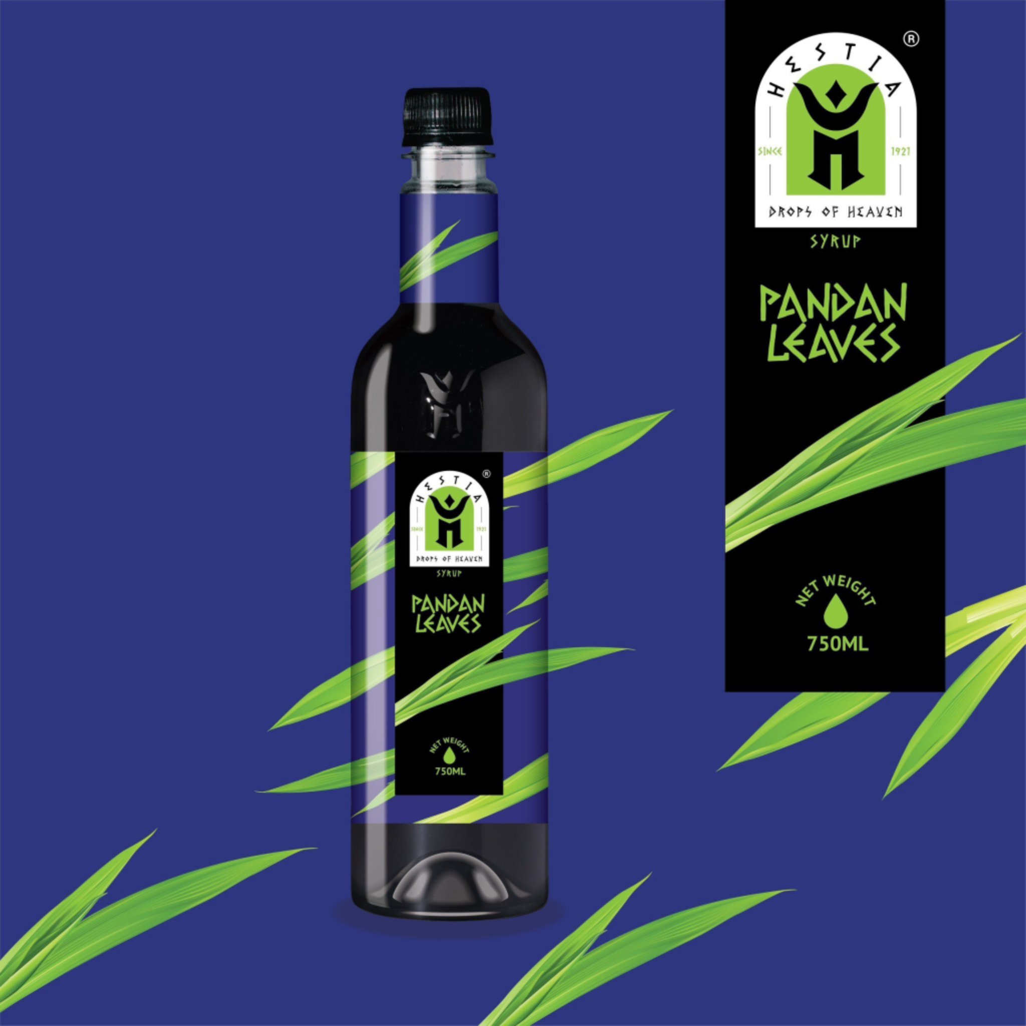 Syrup lá dứa Hestia 750ml