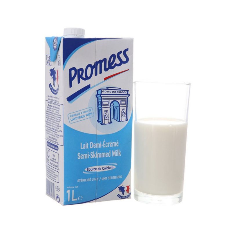 Sữa tươi Promess Pháp 1L