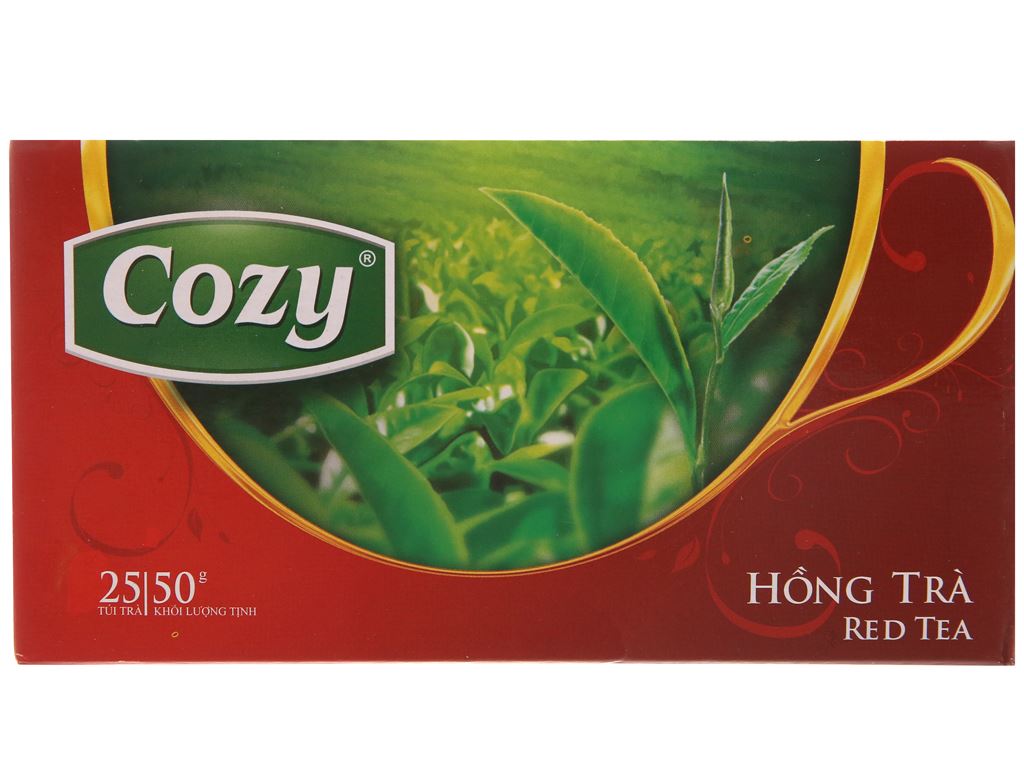 HỒNG TRÀ Túi Lọc Cozy 25x2g (36 Hộp/T)