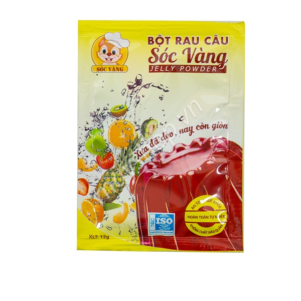 Rau câu nguyên chất Sóc Vàng 12g