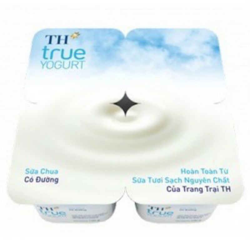 Sữa chua ăn TH có đường 4*100g