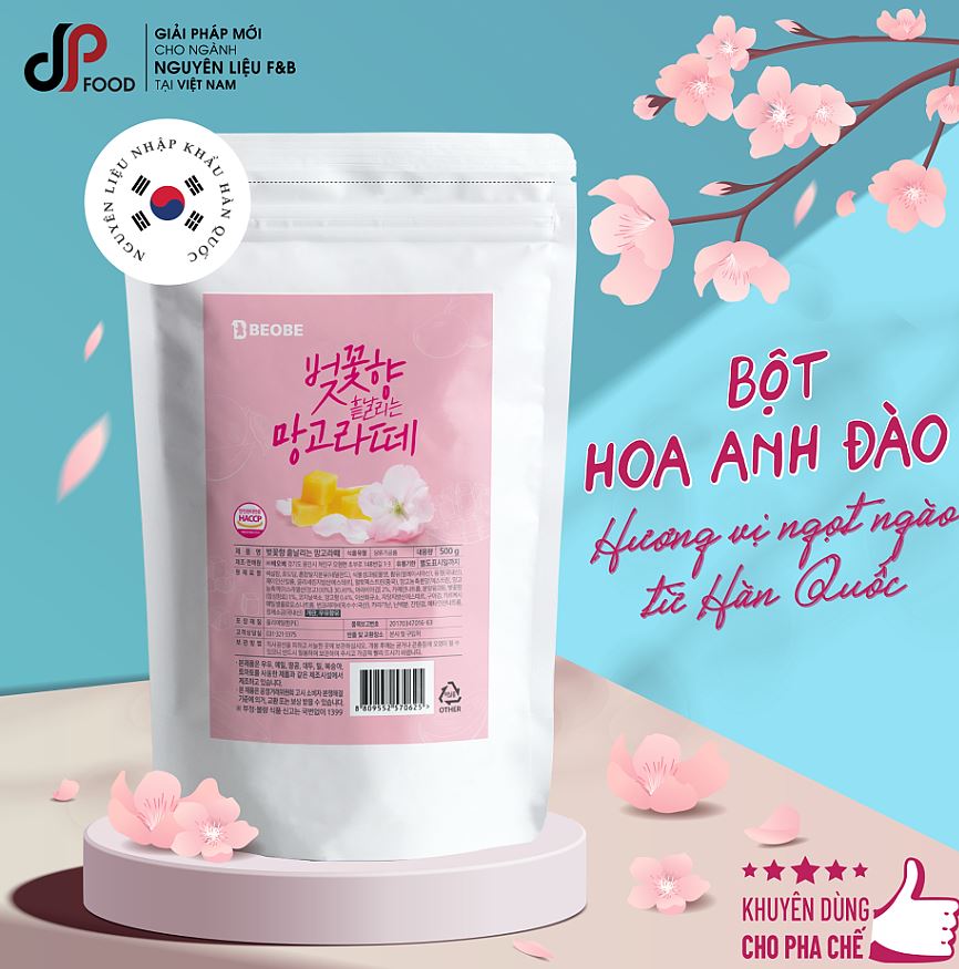 Bột latte hoa anh đào BEOBE 500g