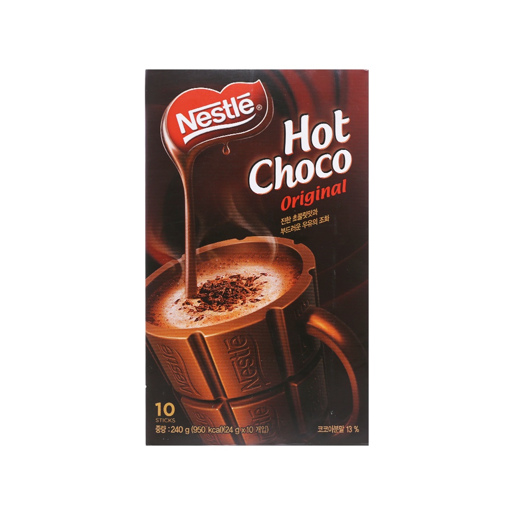 Bột Cacao Nestle Hot Choco hộp 240g (10*24g)