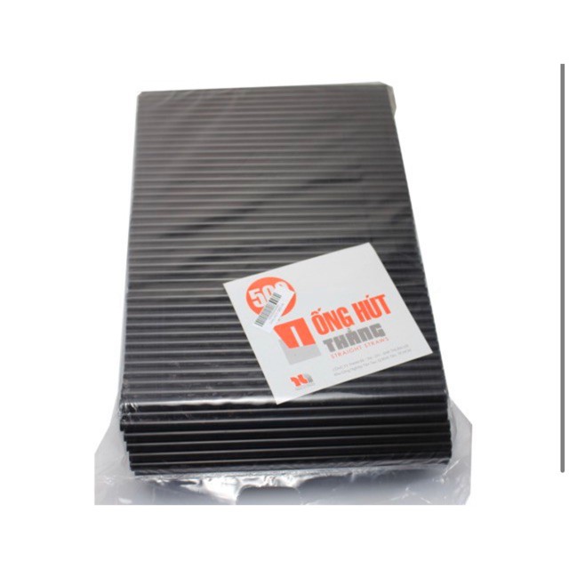 Ống hút thẳng đen pi6 không màng 500g