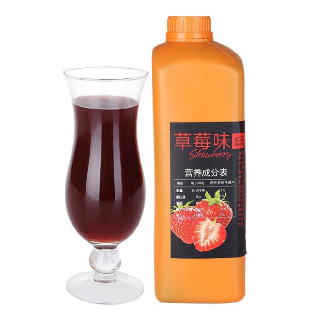 Syrup Boduo dâu 2L - Chai