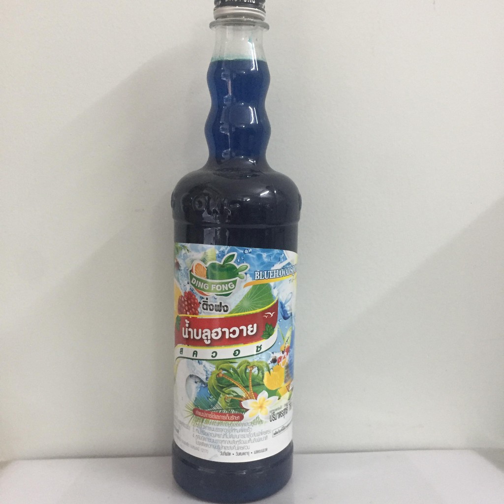 Syrup blue curacao Ding Fong 760ml (12c/th)