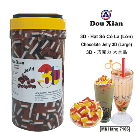 3D - Hạt SOCOLA (LỚN) Dou Xian 2.5kg (6 Hủ/T)