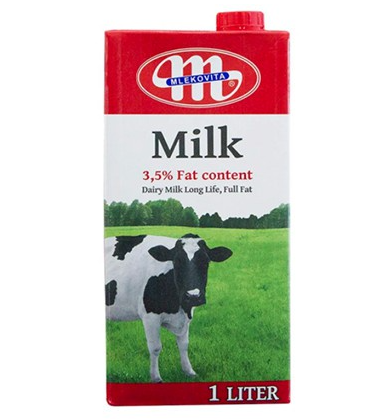 Sữa tươi Ba Lan Mlekovita 1L (12 Hộp/T)