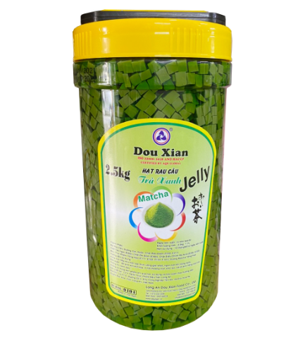 Hạt rau câu matcha Dou Xian 2.5kg