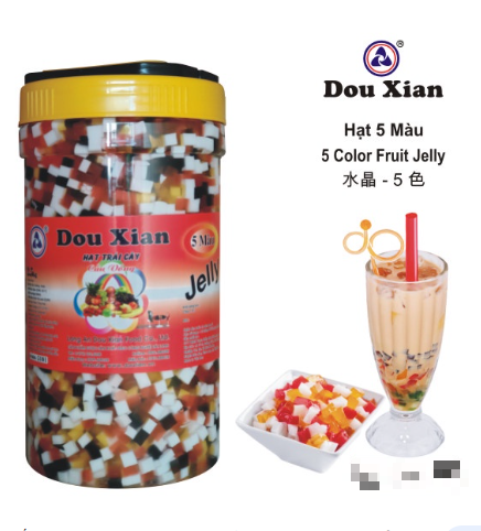 Hạt NHỎ 5 MÀU Dou Xian 2.5kg (6 Hủ/T)