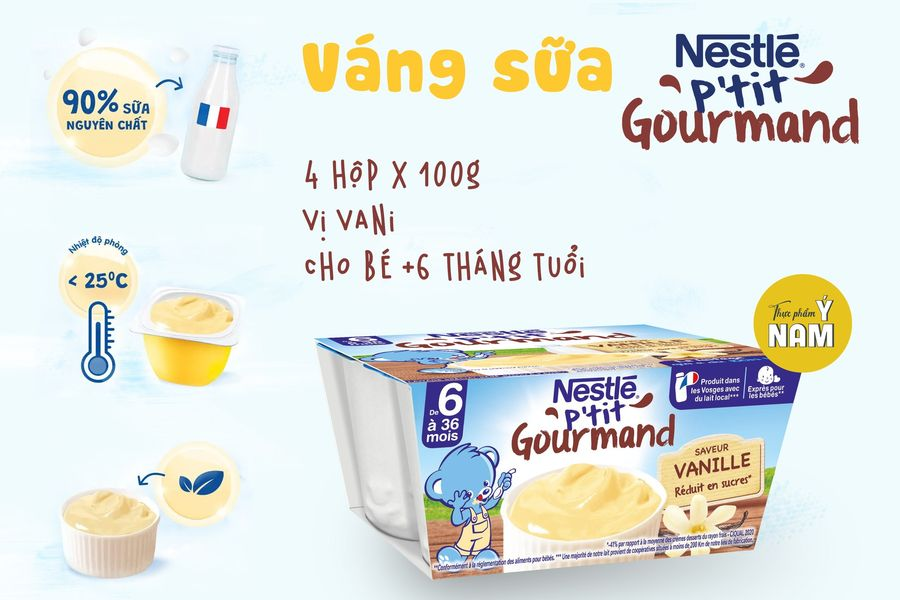 Váng sữa Nestle P'tit 100g*4 - Vani