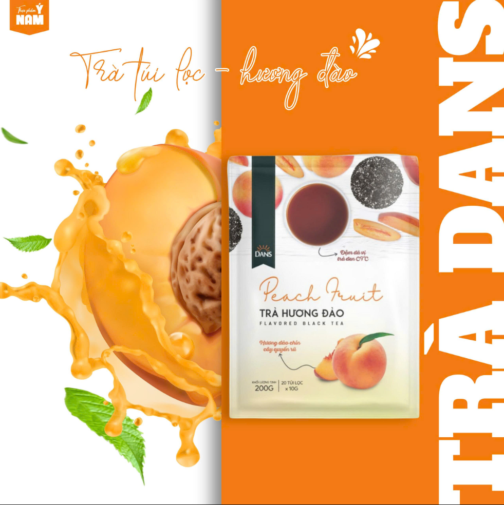 Trà đào túi lọc Dans 200g