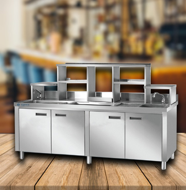 Quầy pha chế Inox 1,8m Yubann