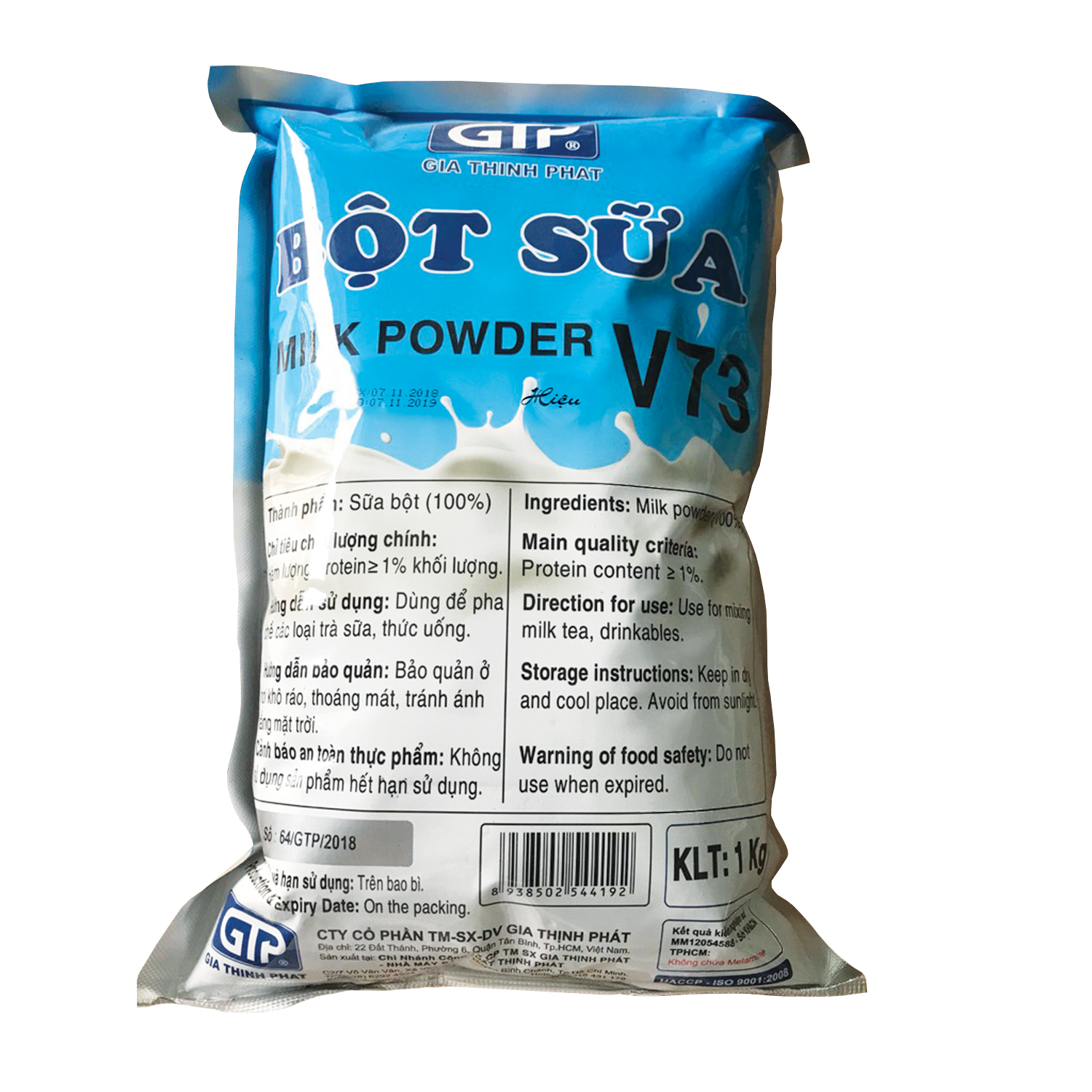 Bột sữa thực vật V73 GTP 1kg