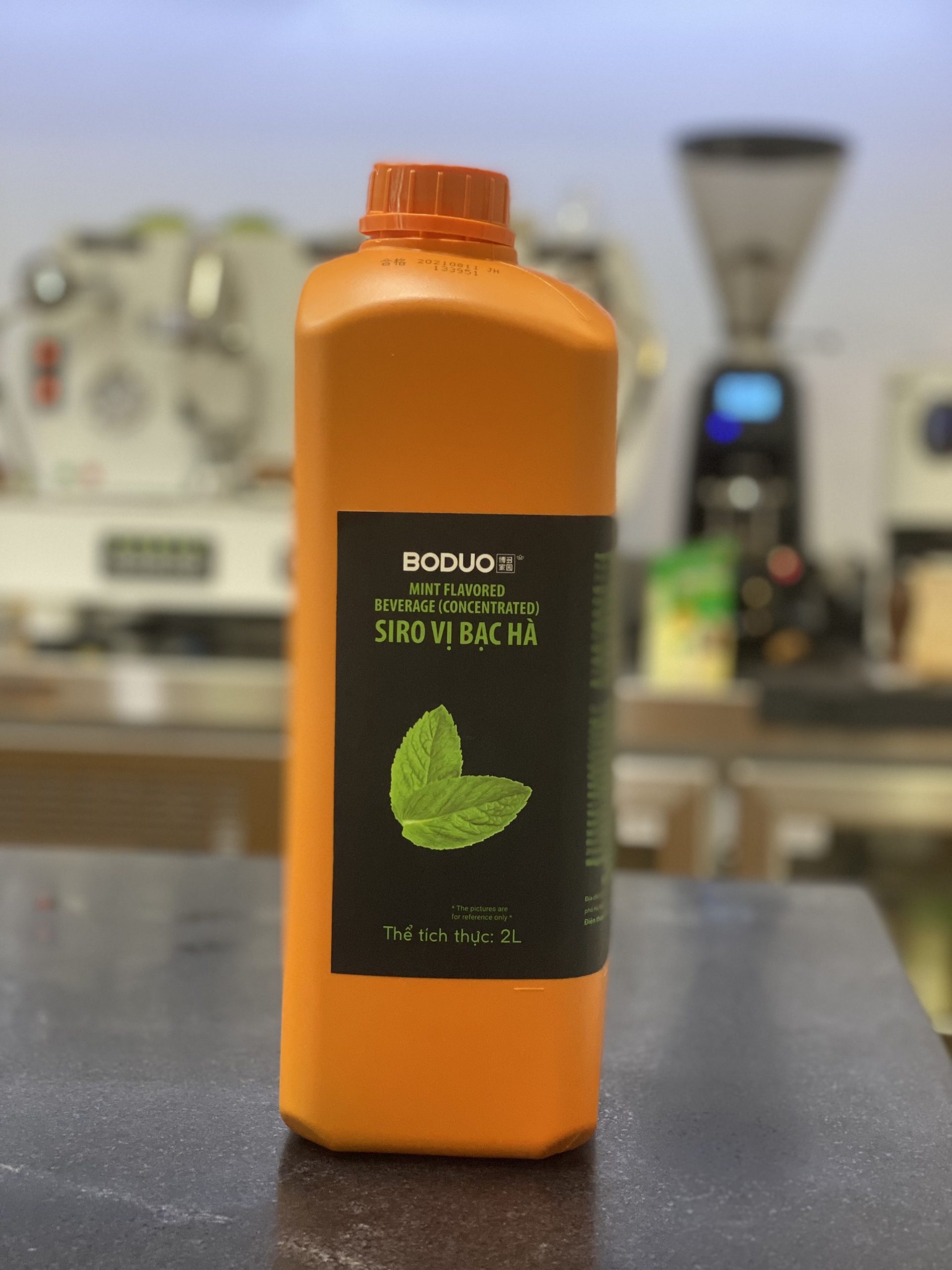 Syrup Boduo bạc hà xanh 2L - Chai