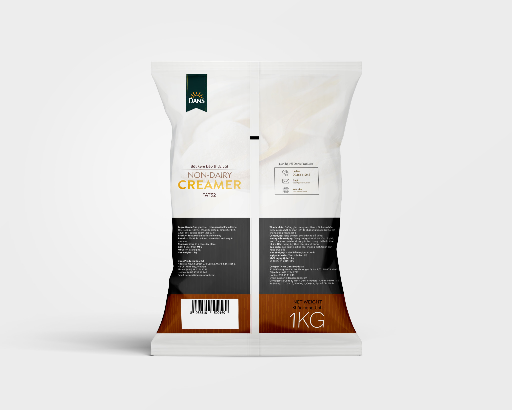 Bột kem nền frappe Dans 1kg