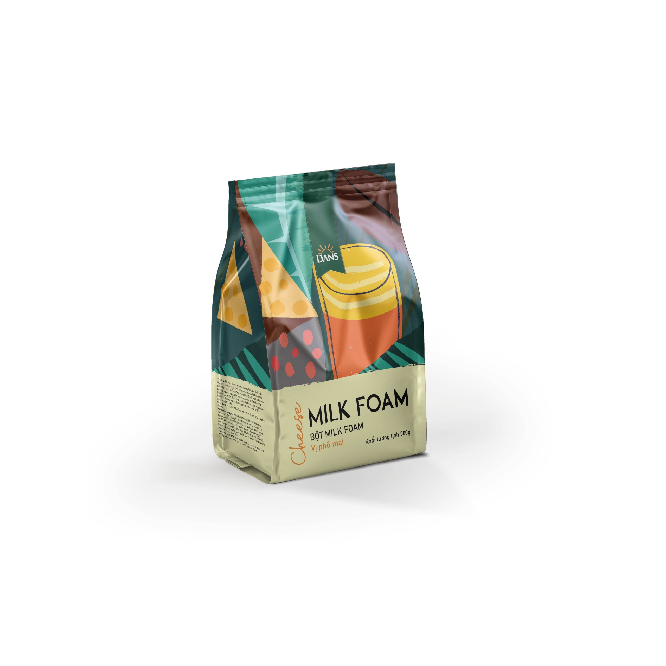 Bột milk foam cheese (phô mai) Dans 500g