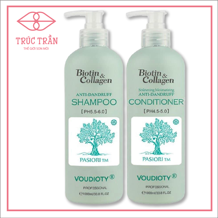 Gội Xả Biotin Xanh Trị Gàu 1000ml