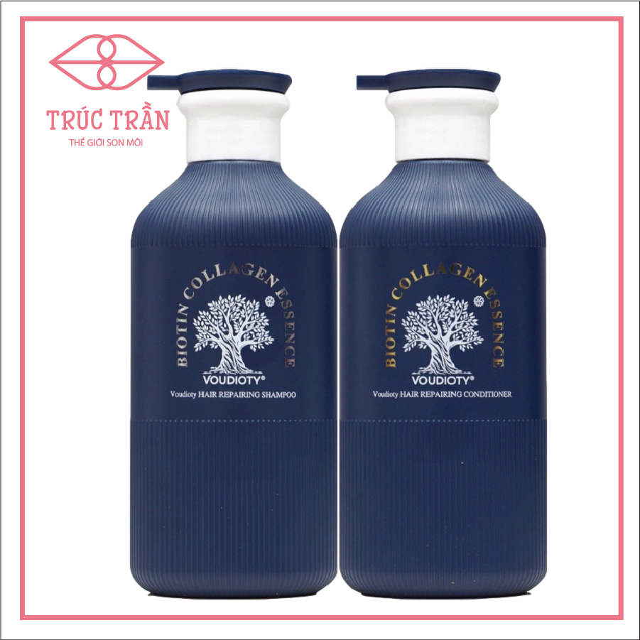 Cặp Gội Xả Biotin Collagen Essence 500ml Xanh Đậm Mẫu Mới