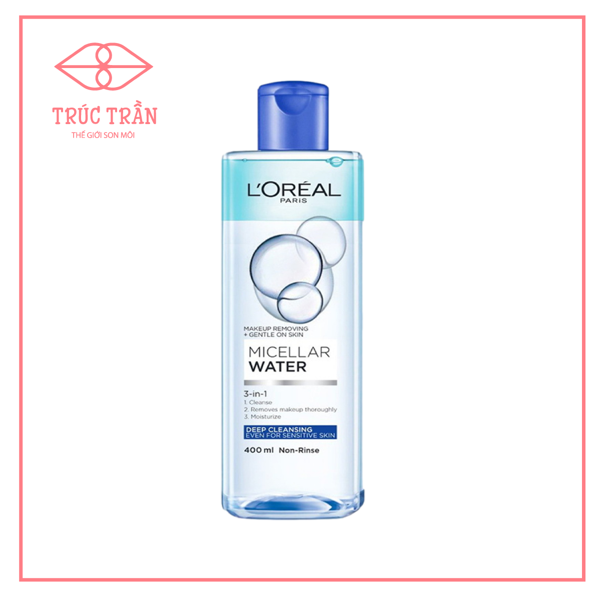 Tẩy trang loreal xanh đậm make up