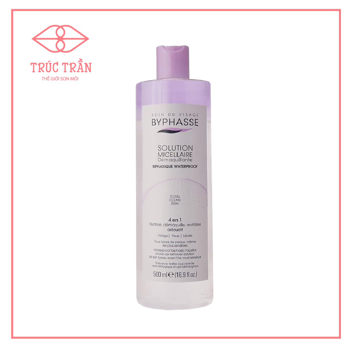 TẨY TRANG BYPHASE NẮP TÍM 500ML