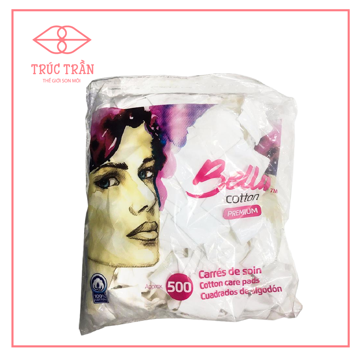 Bông tẩy trang bella 500m