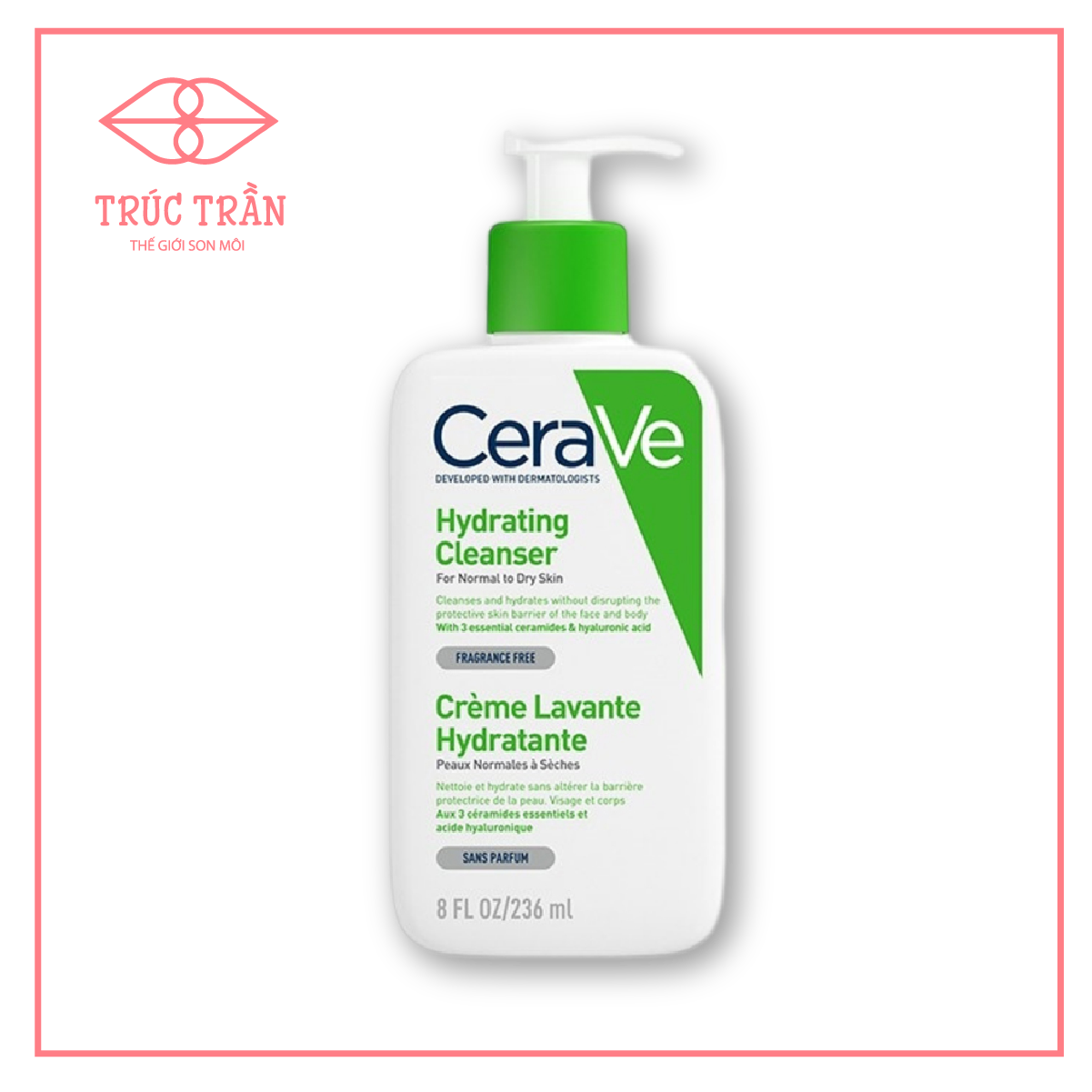 Sữa Rửa Mặt Cerave Da khô 236ml
