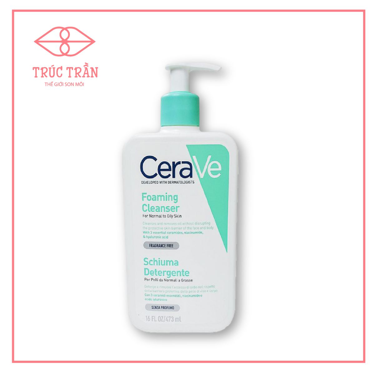 Sữa rửa mặt carave da dầu 473ml