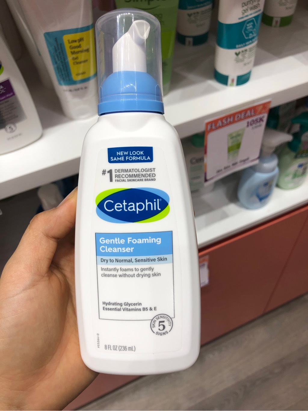 Sữa Rửa Mặt Tạo Bọt Cetaphil Xanh 236ml