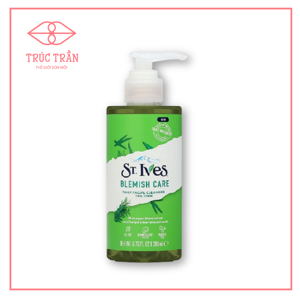 Sữa Rửa Mặt St.Ives Vòi 200ml Xanh Lá