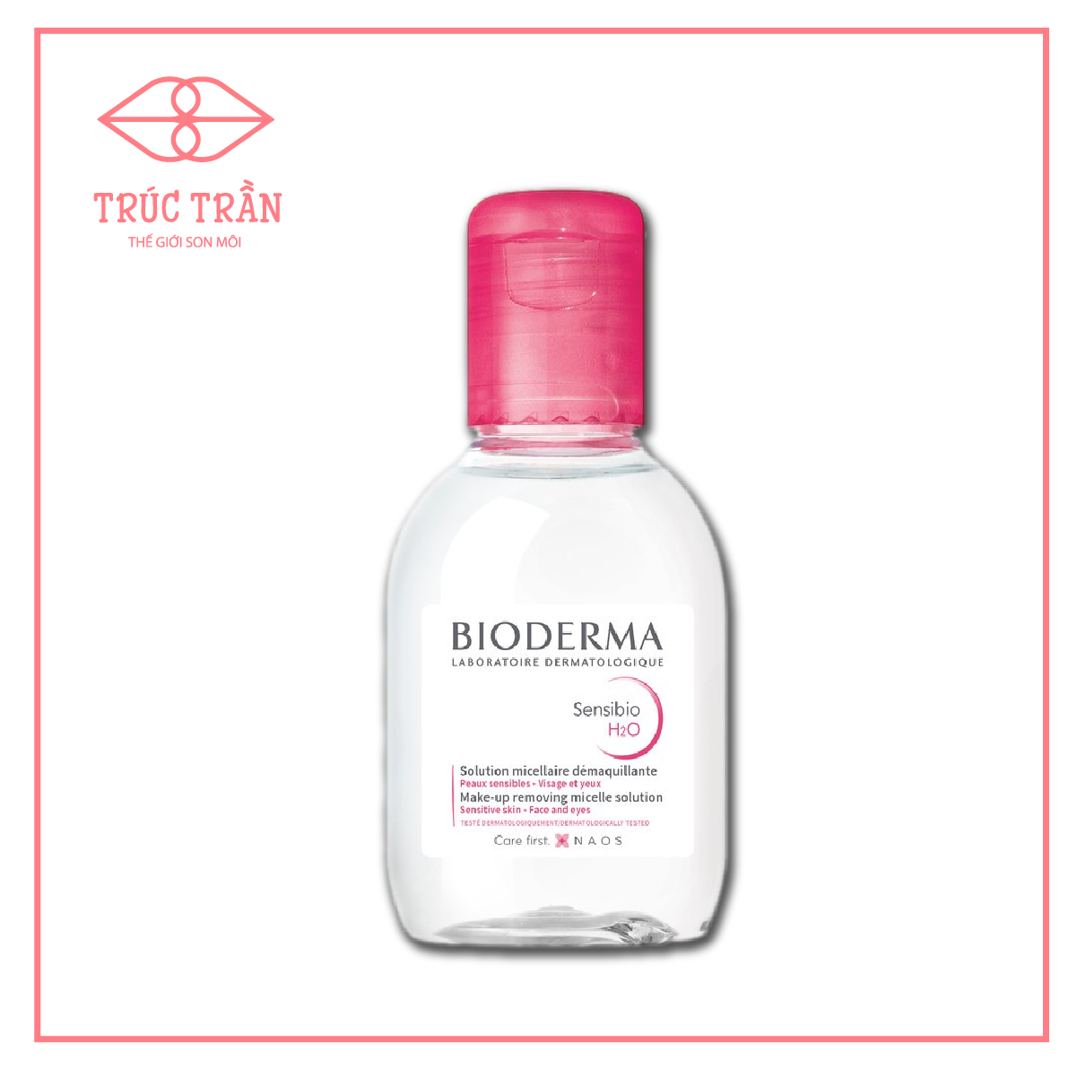 Tẩy trang bioderma hồng sz 100ml
