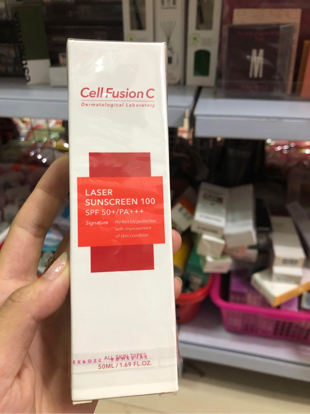 Kem chống nắng cell fusion đỏ 50ml