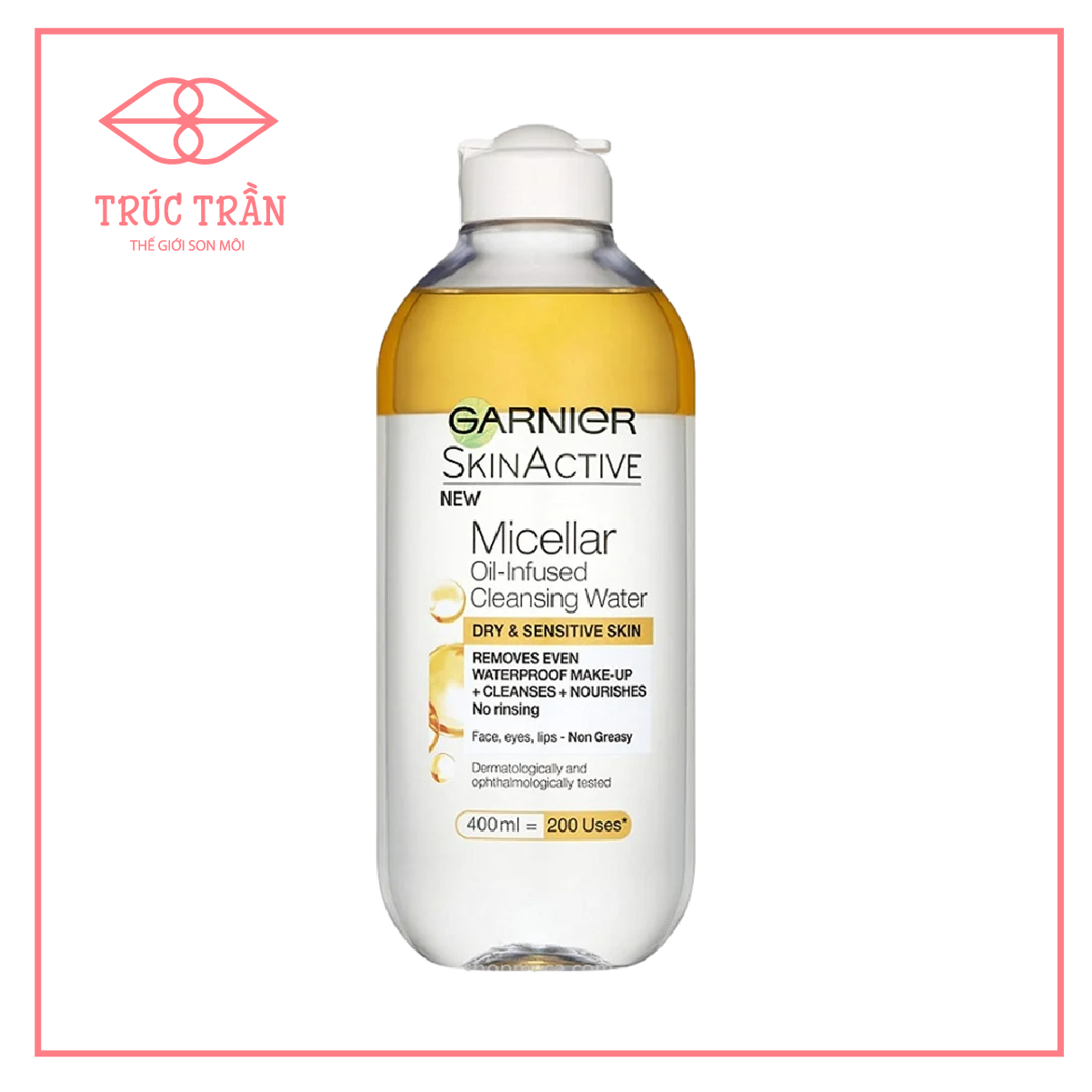 Tẩy Trang Garnier Pháp Vàng Dầu