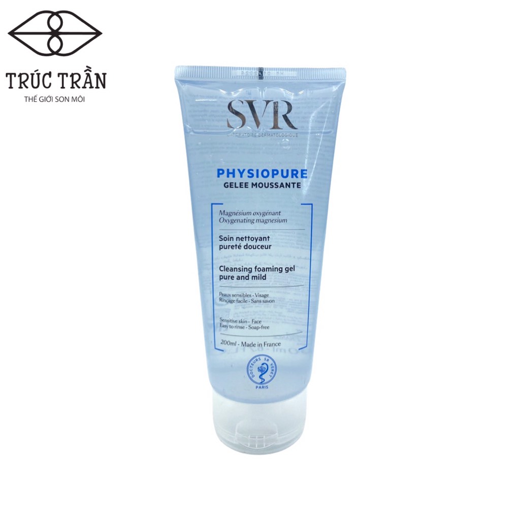 Gel Rửa Mặt SVR Dành Cho Da Nhạy Cảm 200ml Physiopure Gelée Moussante