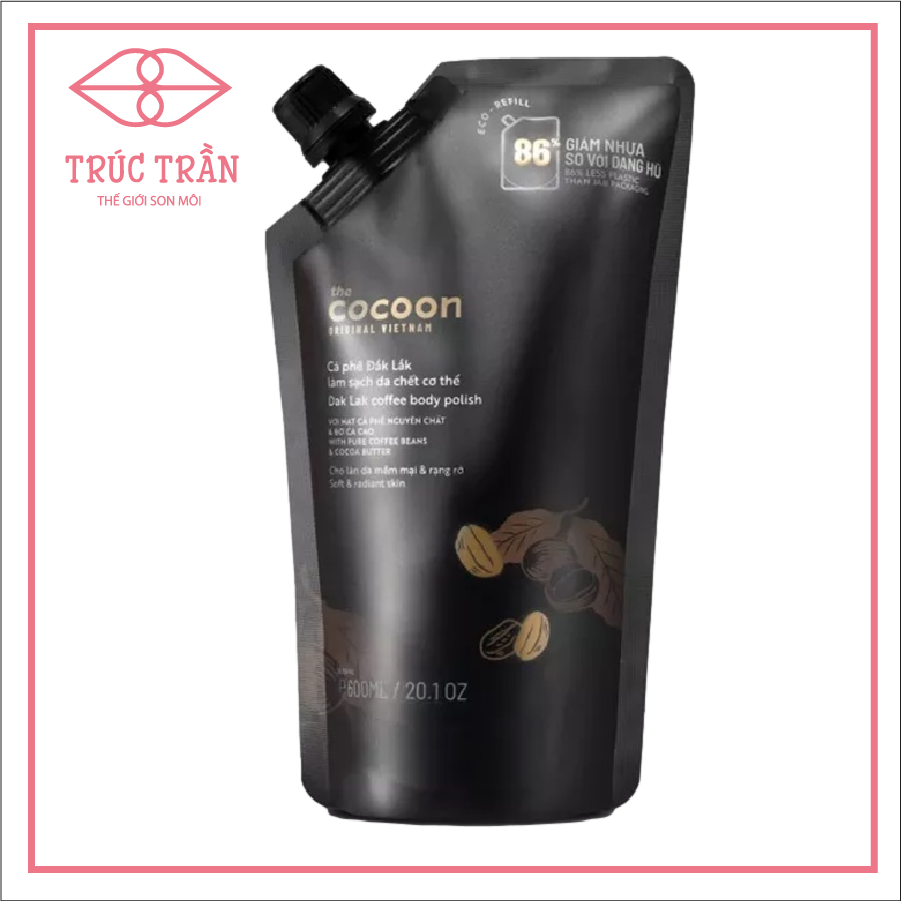 TẨY DA CHẾT COCOON TÚI 600ML
