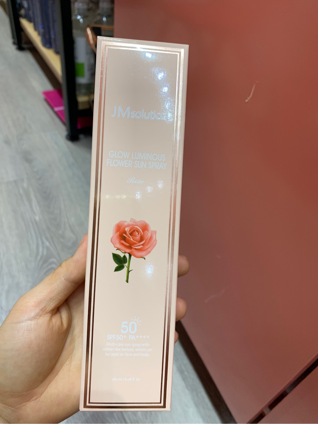 Xịt Chống Nắng JM Hồng 180ml
