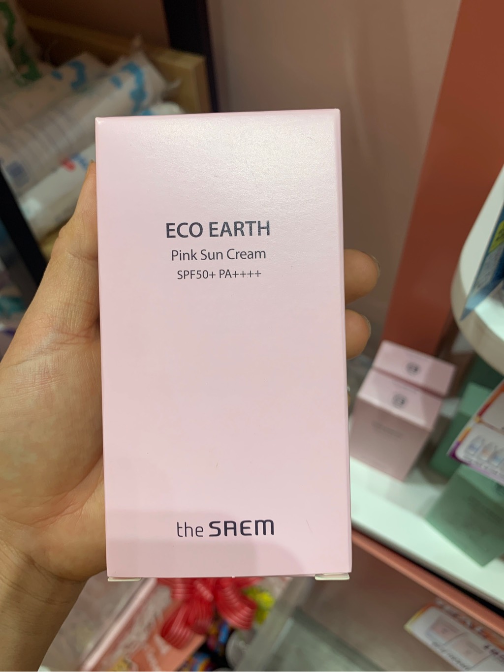 Kem Chống Nắng The Saem Hồng Mẫu Mới