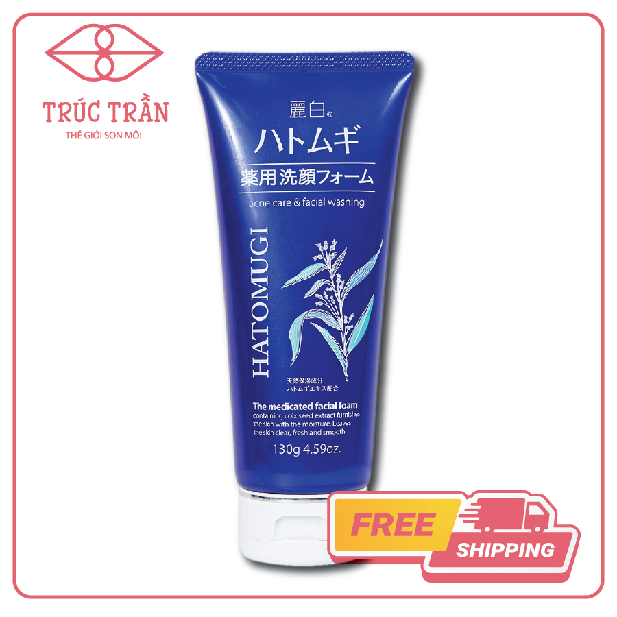 Sữa Rửa Mặt Hatomugi Ngừa Mụn Xanh 130g