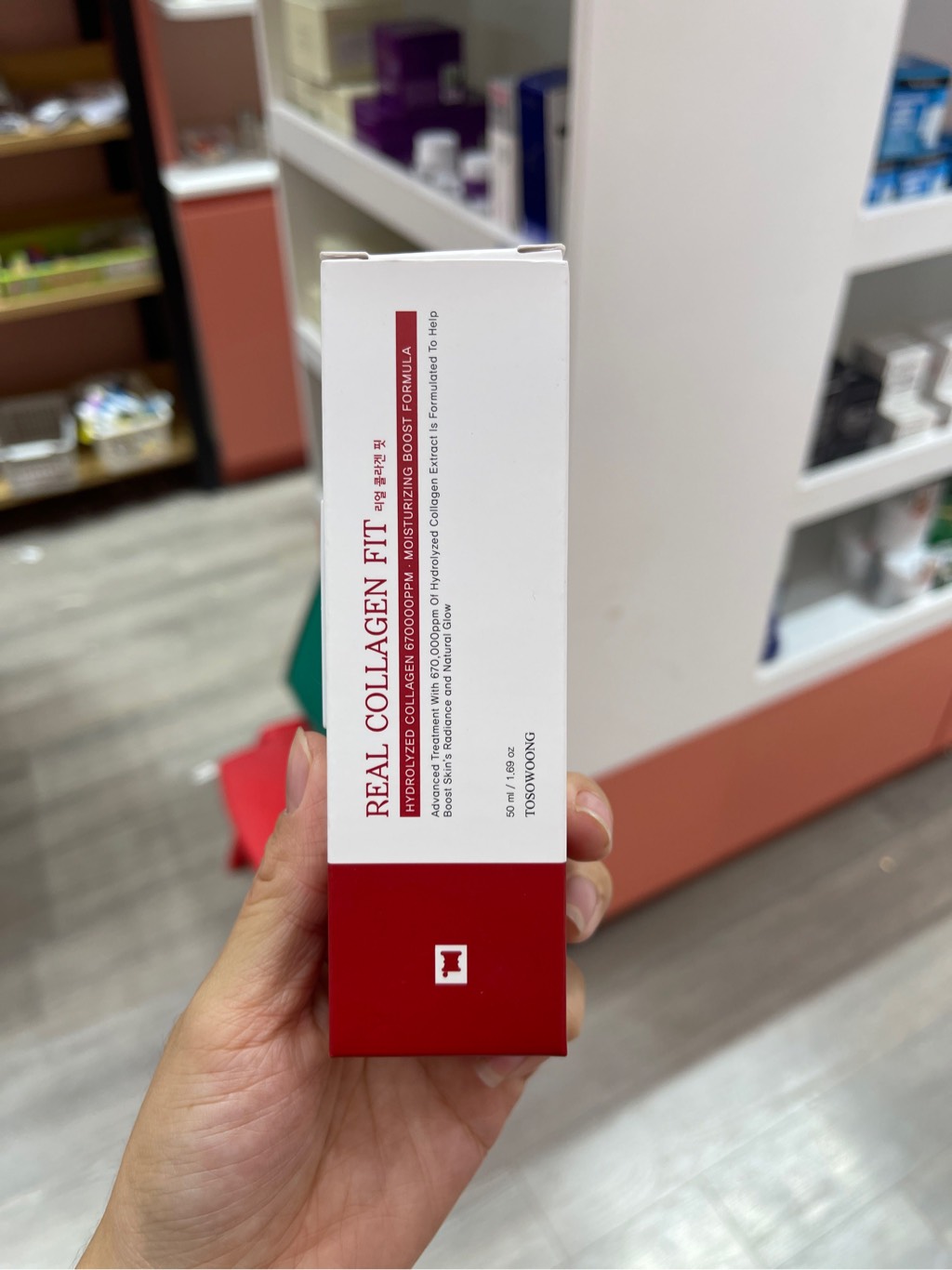 Peel collagen nano căng bóng, Real collagen fit Hàn Quốc 50ml